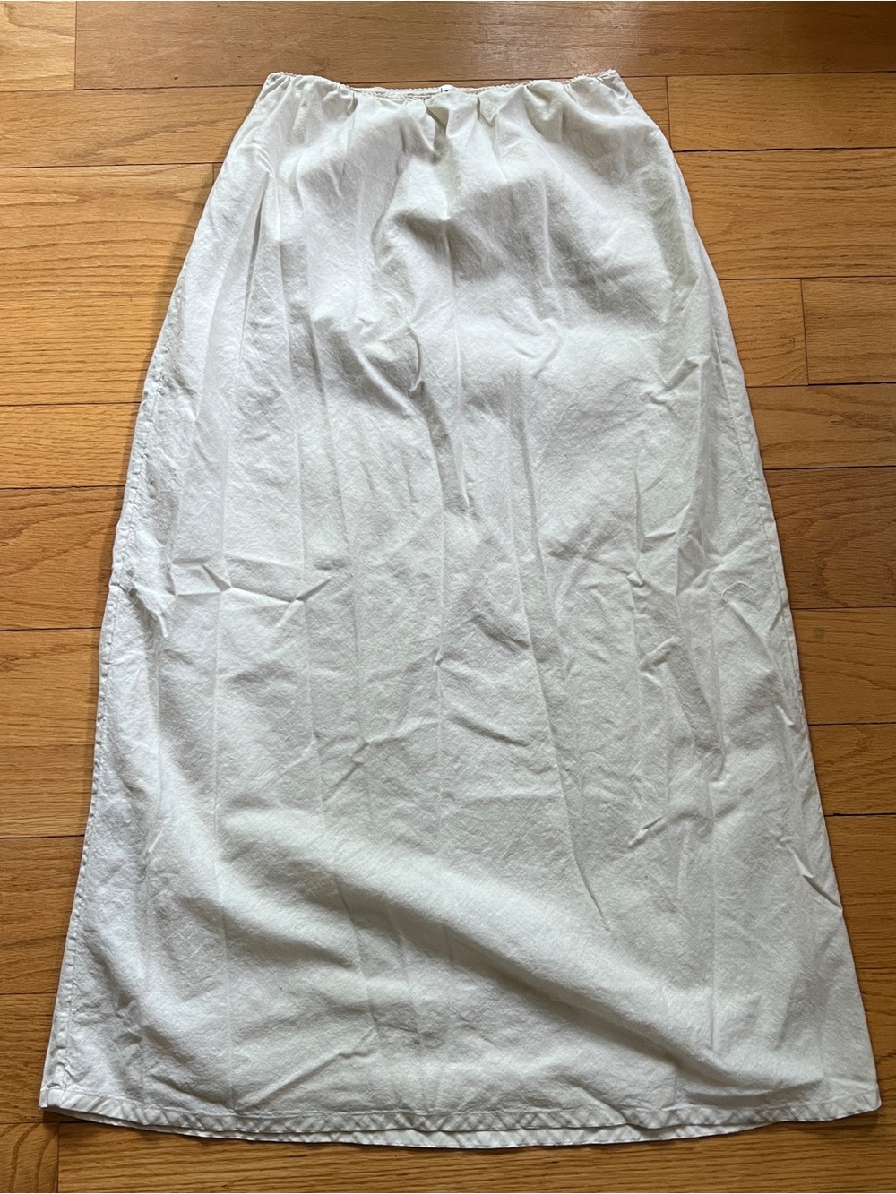 American Eagle Outfitters Cream Linen Cotton Maxi Skirt